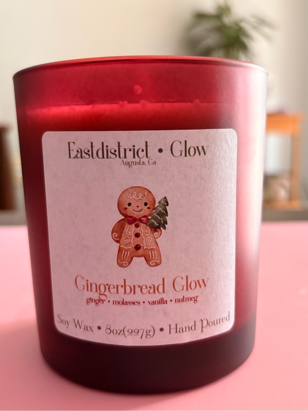 Gingerbread Glow | 12oz | Handmade | Soy Wax Candle